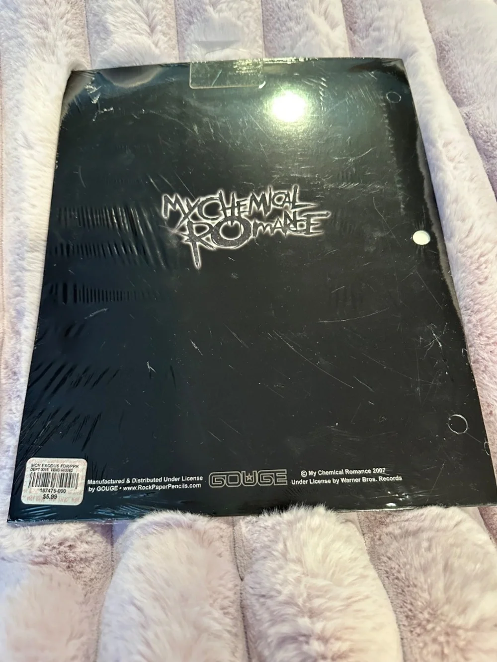 UNOPENED MY CHEMICAL ROMANCE 2007 Collector Spiral Notebook Folder Set HOT TOPIC